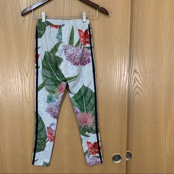 Adidas Original Leggings Botanical Floral Trefoil - Picture 8 of 9